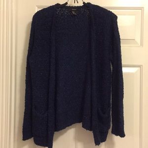 Navy  knitted cardigan